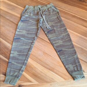 Z Supply XS Camo Joggers - Green and Brown